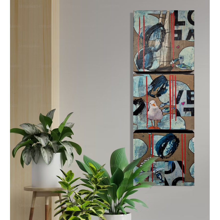 Framework-Triptychon-Möwe